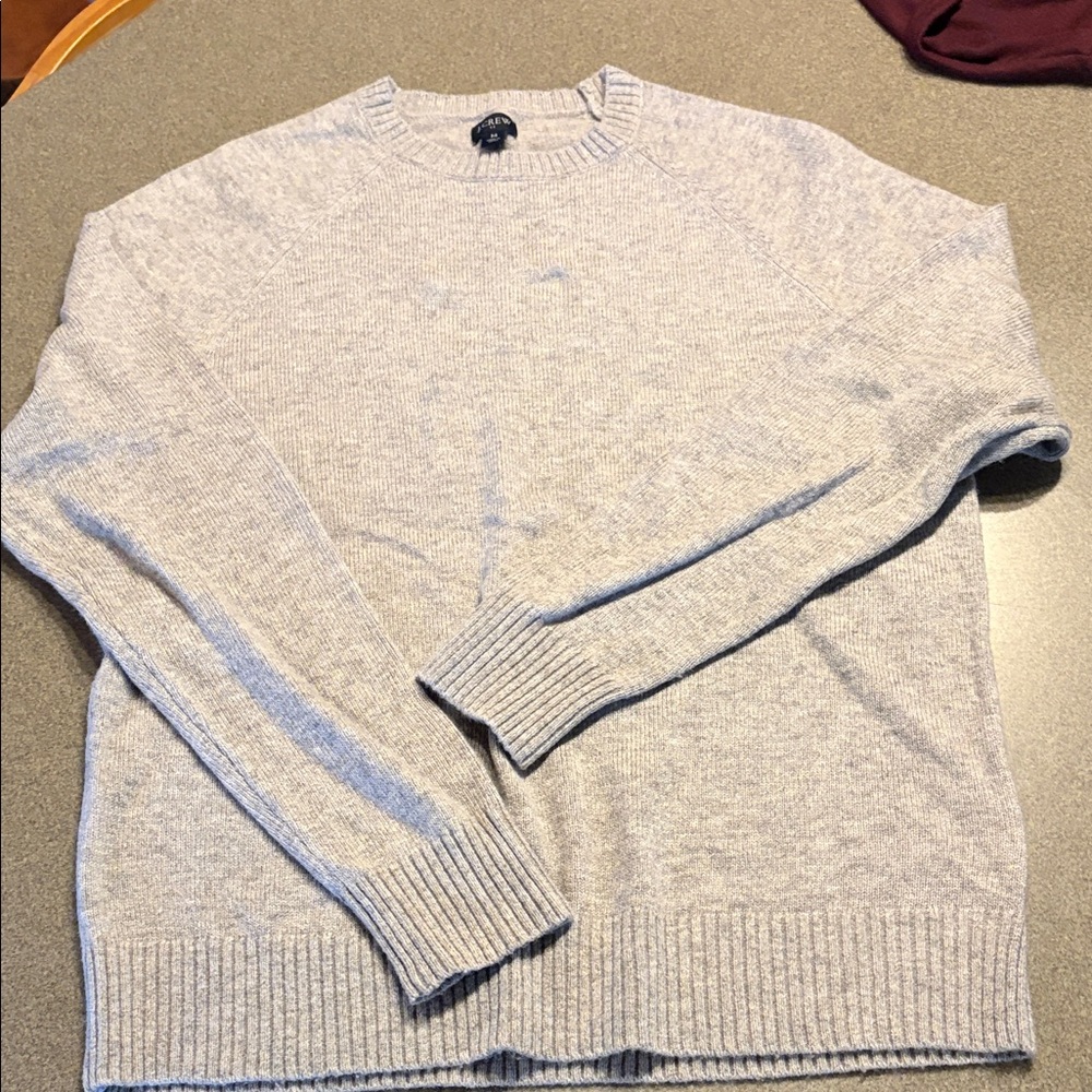 J. Crew Light Gray Crewneck Sweater for Men